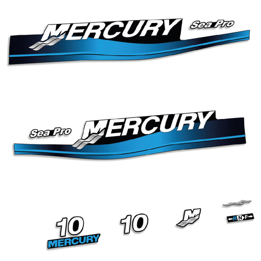 Adhesivos Mercury 10HP Dos tiempos Sea Pro 1999-2006 motor fueraborda pegatinas en vinilo (copia)