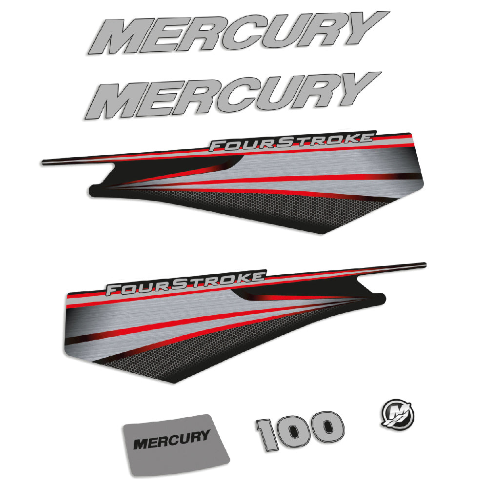 Adhesivos Mercury 100HP Cuatro tiempos 2013-2017 motor fueraborda pegatinas en vinilo