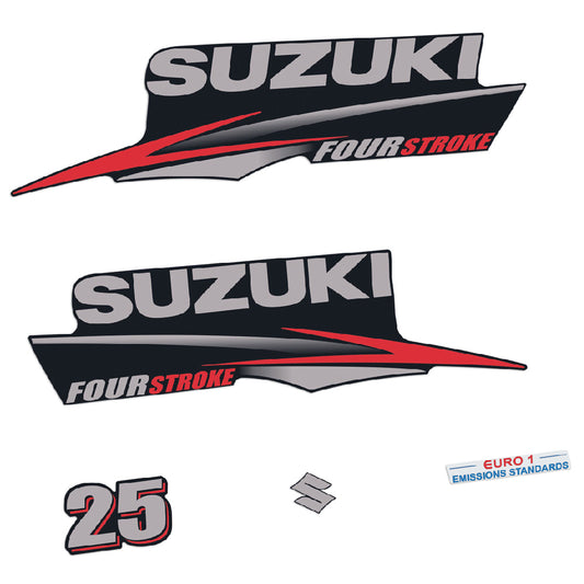 Adhesivos Suzuki DF25 25HP Cuatro tiempos 2010-2013 motor fueraborda pegatinas en vinilo