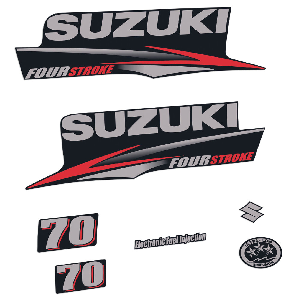 Adhesivos Suzuki DF70 70HP Cuatro tiempos 2010-2013 motor fueraborda pegatinas en vinilo